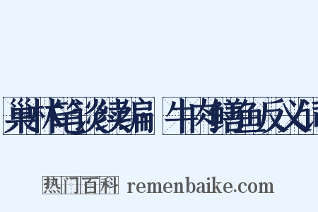 巢林笔谈续编·牛肉鳝鱼反义词是什么意思的图片
